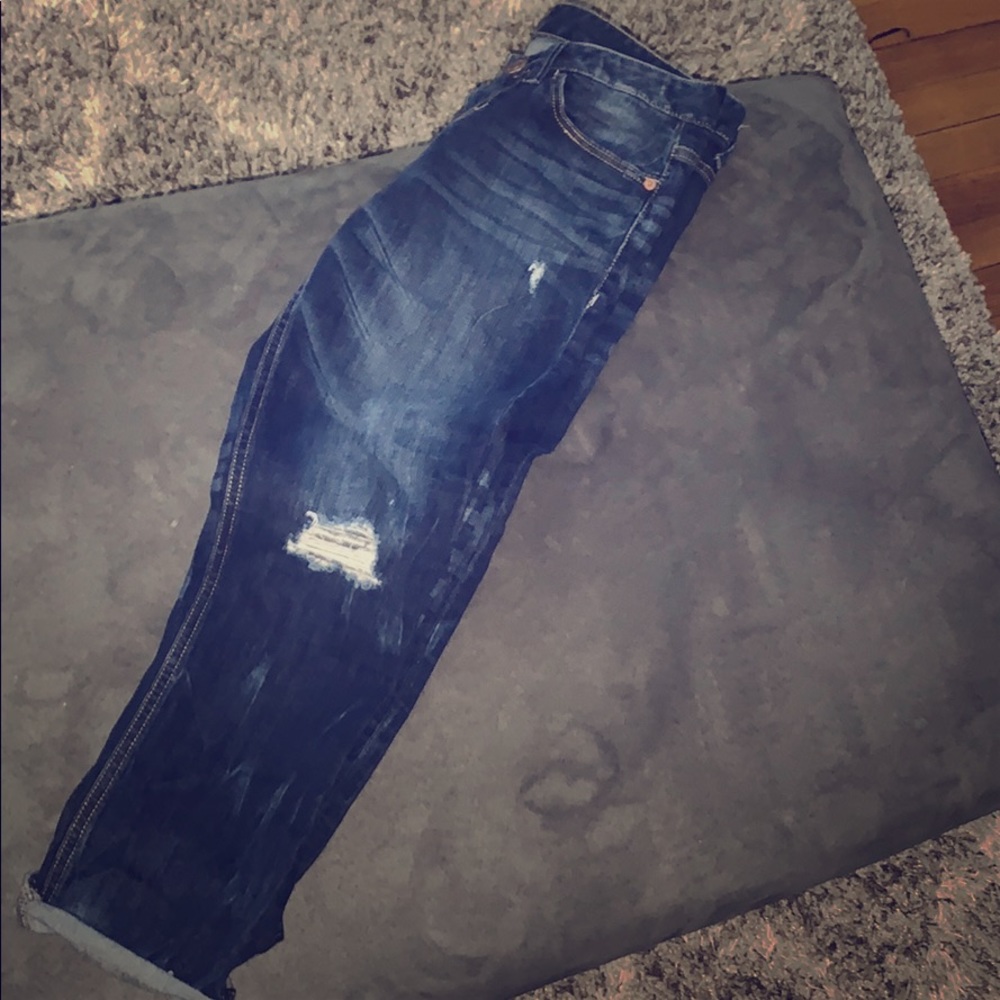 Denim capris